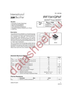 IRF7341QTRPBF datasheet  